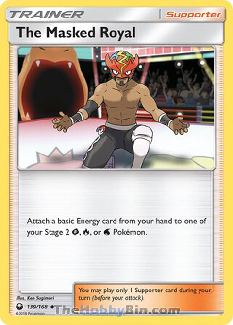 The Masked Royal #139/168 Uncommon - Celestial Storm Pokemon card