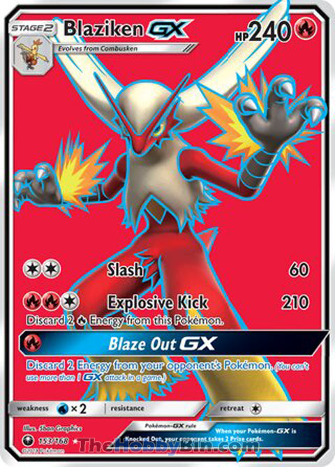 Blaziken GX #153/168 Ultra Rare - Celestial Storm Pokemon card