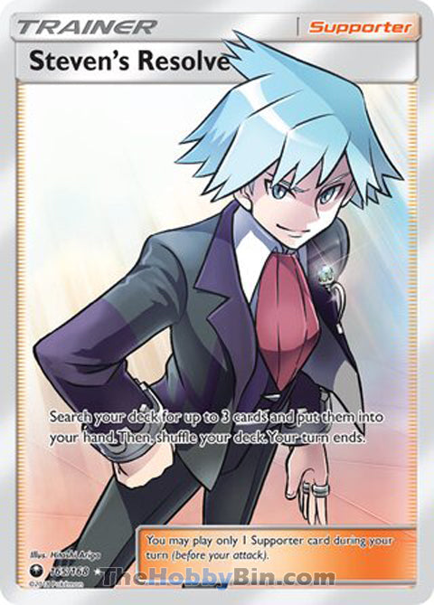 Steven's Resolve #165/168 Ultra Rare - Celestial Storm Pokemon card