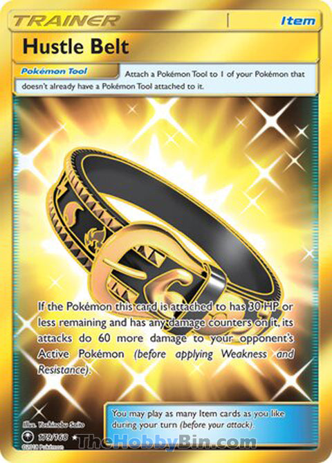Hustle Belt #179/168 Secret Rare - Celestial Storm Pokemon card