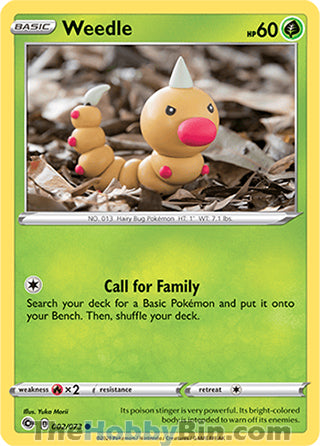 Weedle Champion's Path Common #002/73