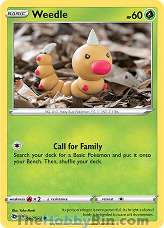 0002 Weedle Common Champion's Path