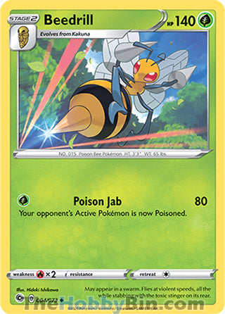 Beedrill Champion's Path Uncommon #004/73