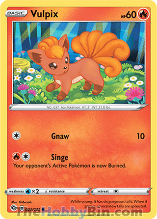 Vulpix Champion's Path Common #006/73