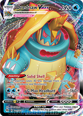 0015 Drednaw VMAX Ultra Rare Champion's Path