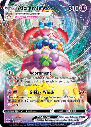 0023 Alcremie VMAX Ultra Rare Champion's Path
