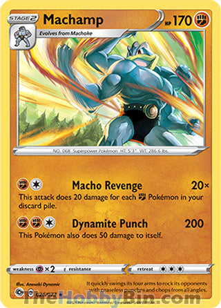 Machamp Champion's Path Holo Rare #026/73