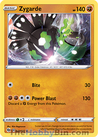 Zygarde Champion's Path Holo Rare #028/73