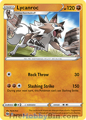 0030 Lycanroc Holo Rare Champion's Path
