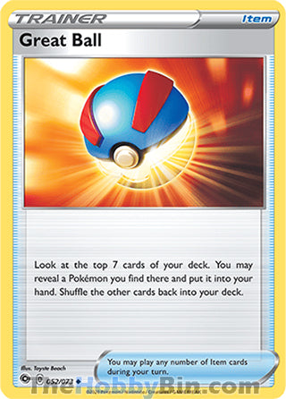 0052 Great Ball Uncommon Champion's Path
