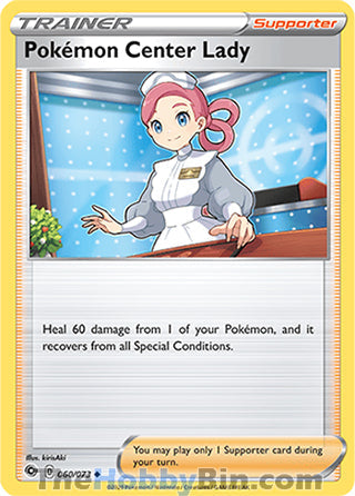0060 Pokemon Center Lady Uncommon Champion's Path