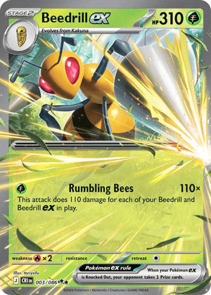 0003 Beedrill ex Double Rare Chaos Rising