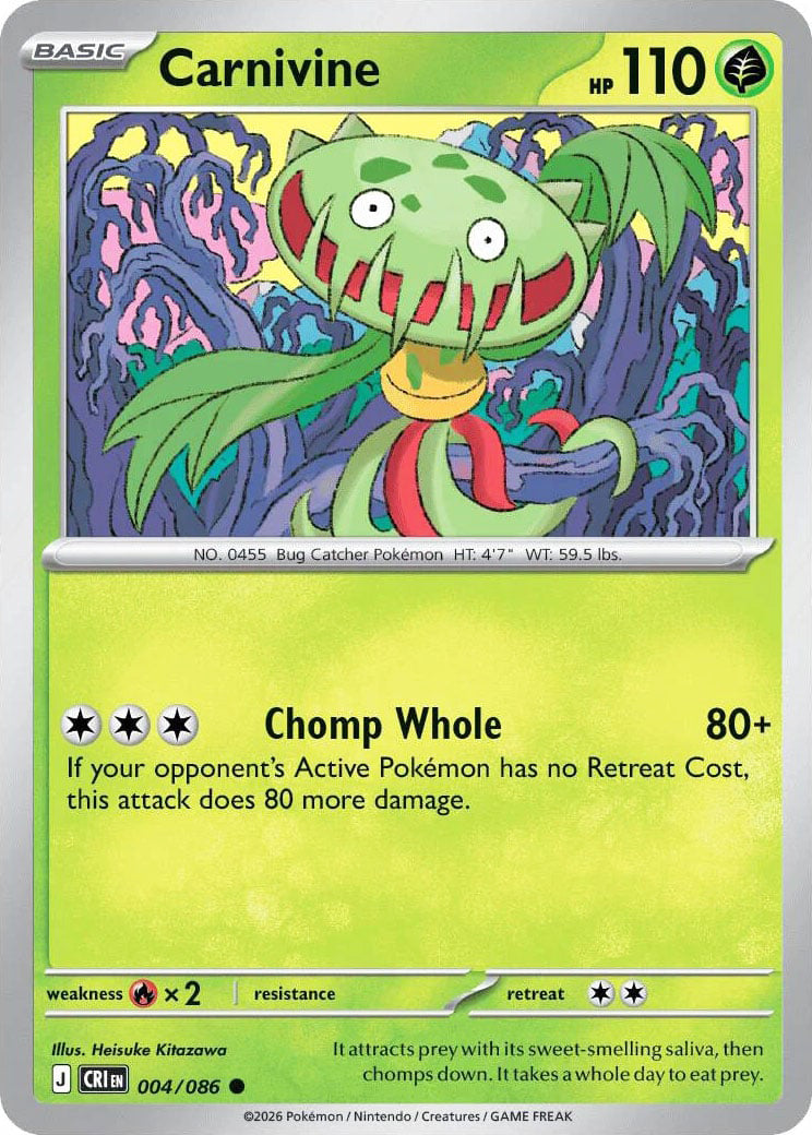 0004 Carnivine Common Chaos Rising