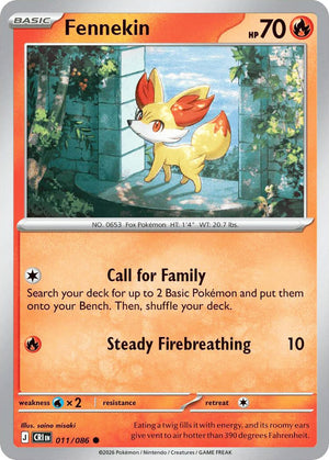 0011 Fennekin Common Chaos Rising