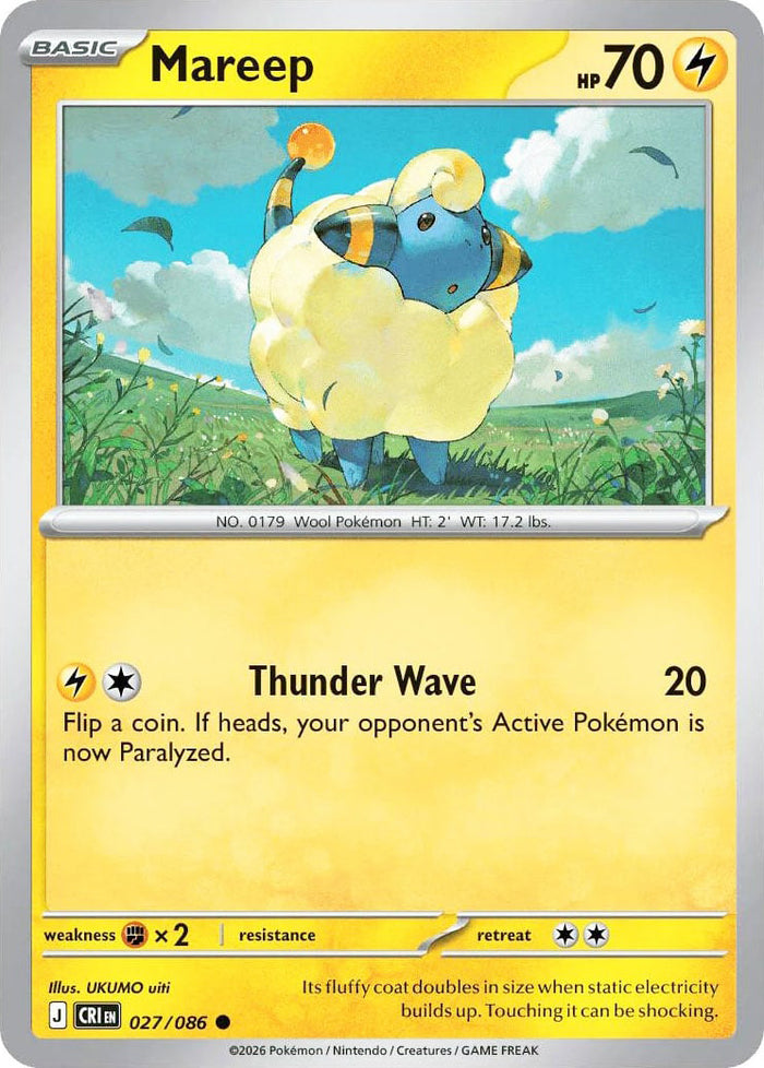 0027 Mareep Common Chaos Rising