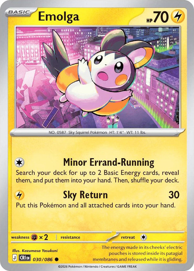 0030 Emolga Common Chaos Rising