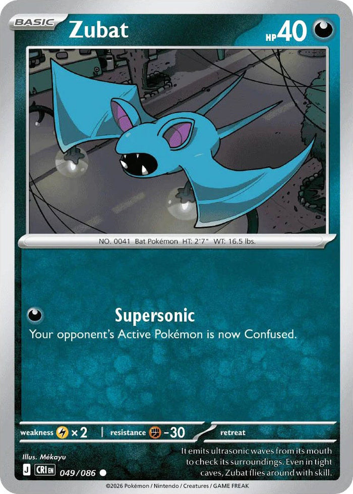 0049 Zubat Common Chaos Rising