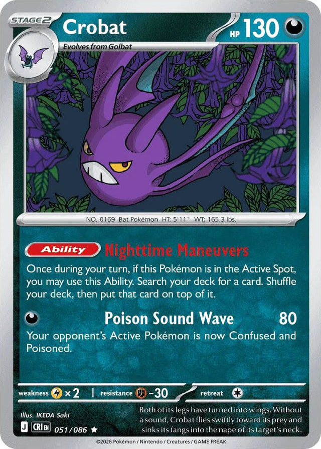 0051 Crobat Rare Chaos Rising