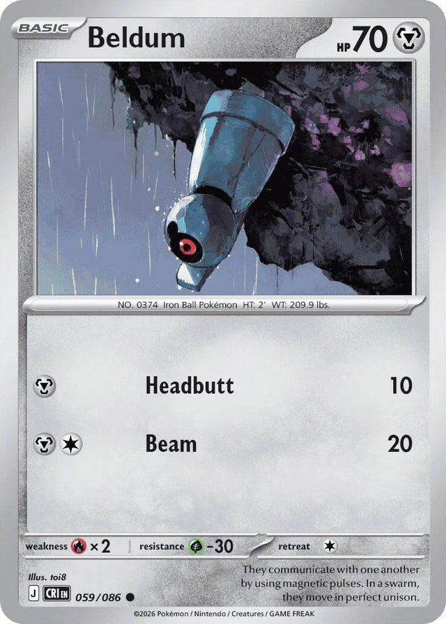 0059 Beldum Common Chaos Rising