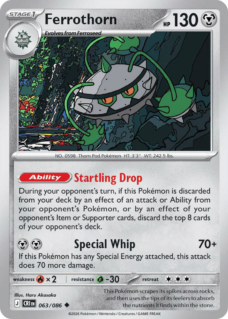 0063 Ferrothorn Uncommon Chaos Rising