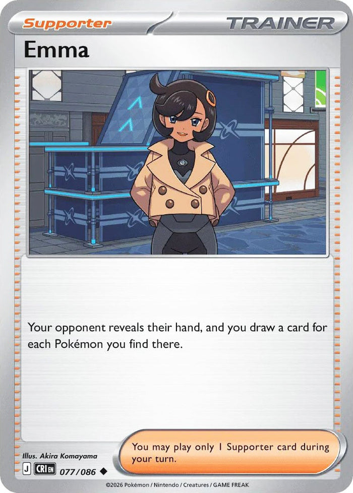 Emma #077/086 Uncommon - Chaos Rising Pokemon card