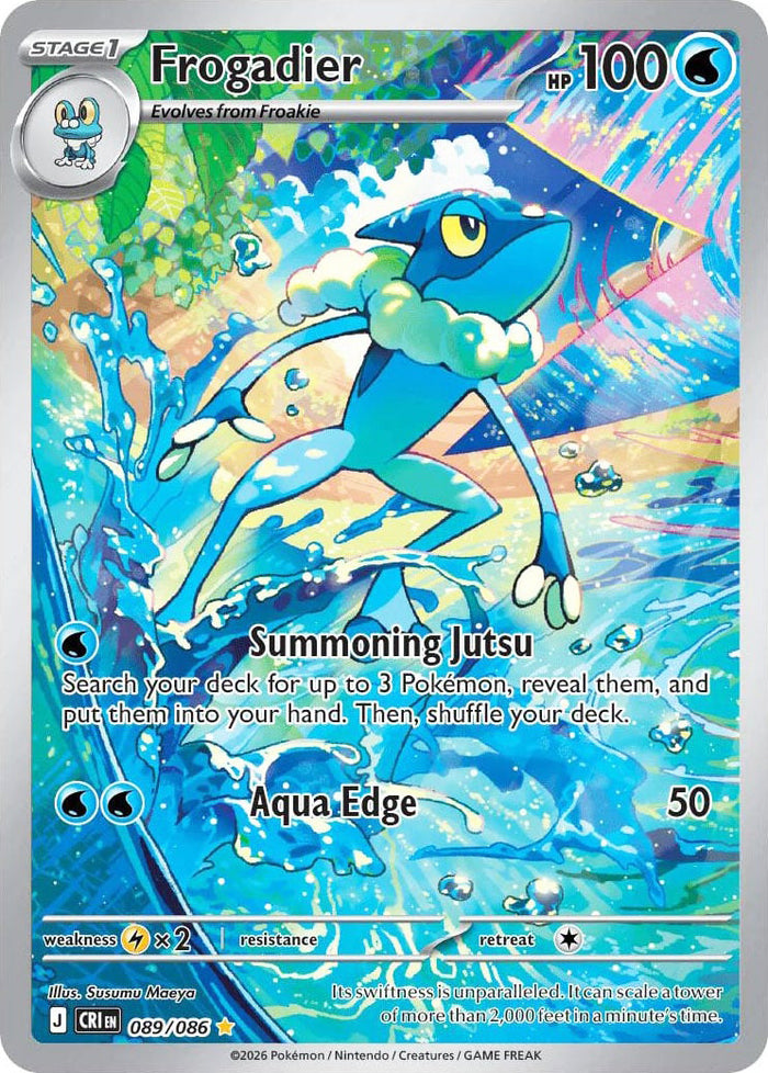 0089 Frogadier Illustration Rare Chaos Rising