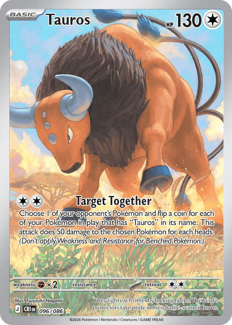 0096 Tauros Illustration Rare Chaos Rising