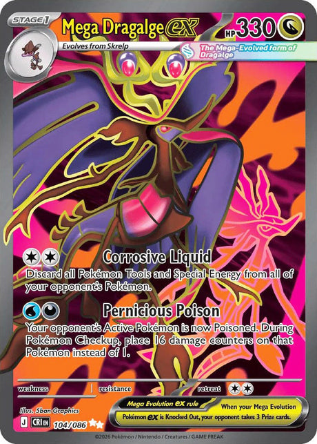 0104 Mega Dragalge ex Ultra Rare Chaos Rising