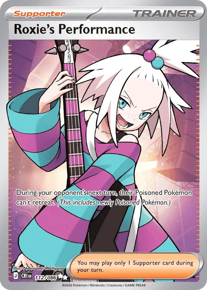 Roxie's Performance #112/086 Ultra Rare - Chaos Rising Pokemon card
