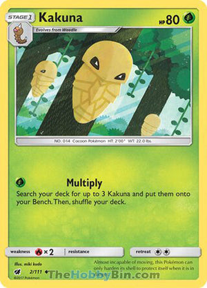 0002 Kakuna Uncommon Crimson Invasion