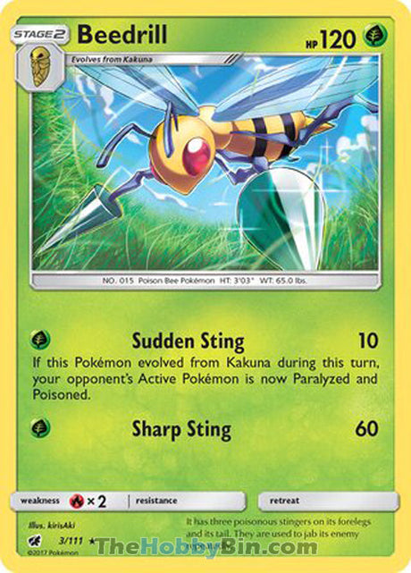 Beedrill Crimson Invasion Rare #3/111