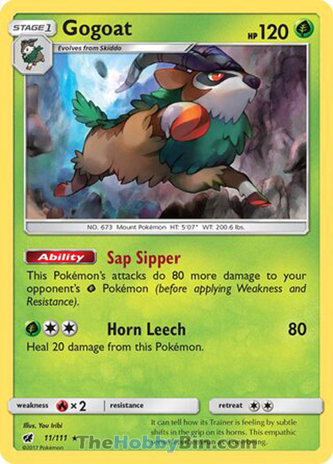 0011 Gogoat Holo Rare Crimson Invasion
