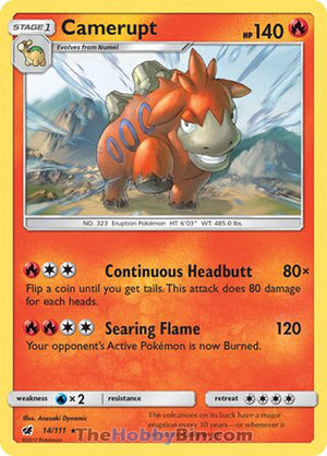 0014 Camerupt Rare Crimson Invasion