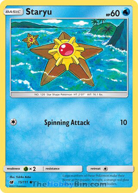 Staryu #15/111 Common - Crimson Invasion Pokemon card