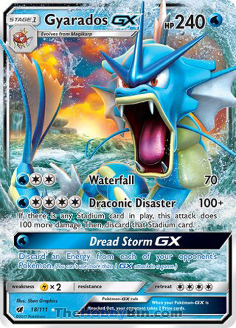 0018 Gyarados GX Ultra Rare Crimson Invasion