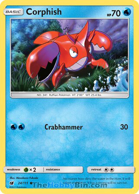 Corphish #24/111 Common - Crimson Invasion Pokemon card