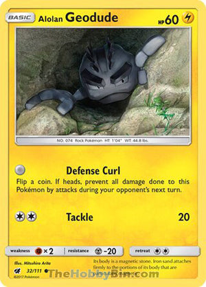 0032 Alolan Geodude Common Crimson Invasion