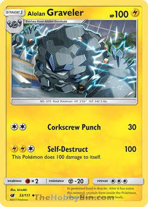 0033 Alolan Graveler Uncommon Crimson Invasion