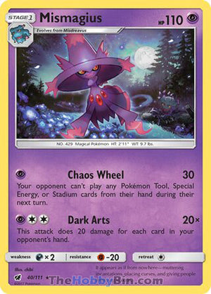 0040 Mismagius Rare Crimson Invasion