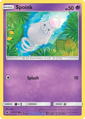 0041 Spoink Common Crimson Invasion