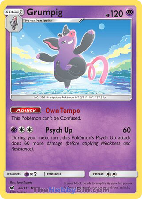 Grumpig Crimson Invasion Uncommon #42/111