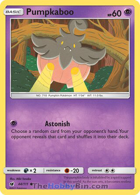 Pumpkaboo #44/111 Common - Crimson Invasion Pokemon card
