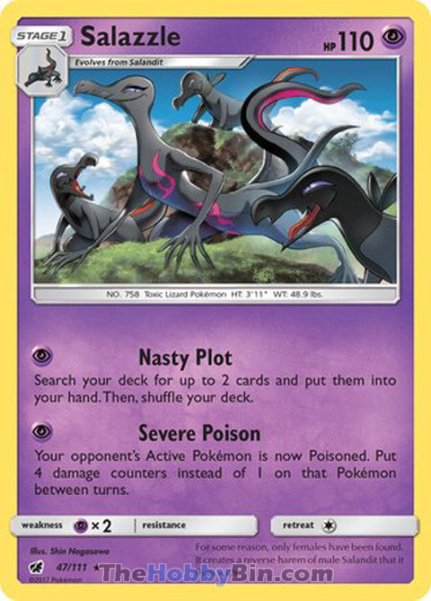 Salazzle Crimson Invasion Holo Rare #47/111