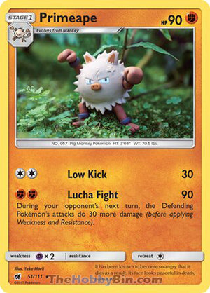 0051 Primeape Rare Crimson Invasion
