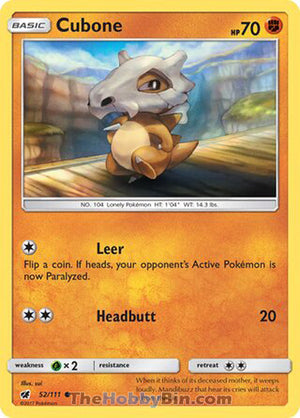 0052 Cubone Common Crimson Invasion