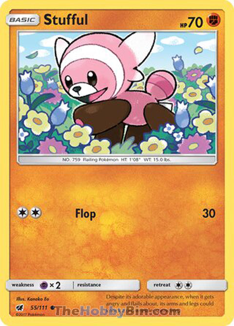 Stufful #55/111 Common - Crimson Invasion Pokemon card