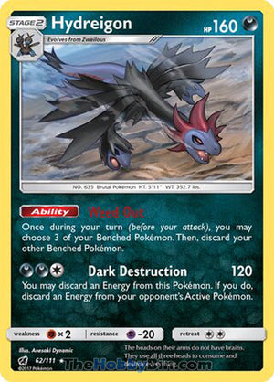 0062 Hydreigon Rare Crimson Invasion