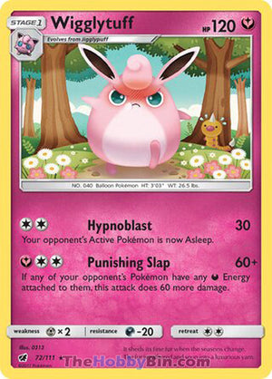 0072 Wigglytuff Rare Crimson Invasion