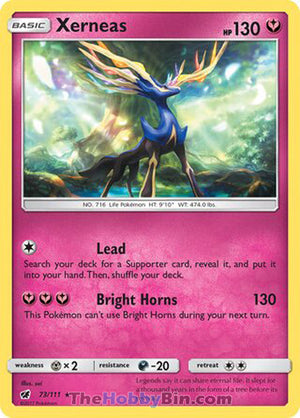 0073 Xerneas Holo Rare Crimson Invasion