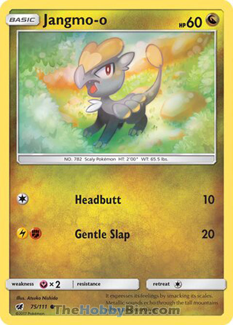 Jangmo-o #75/111 Common - Crimson Invasion Pokemon card